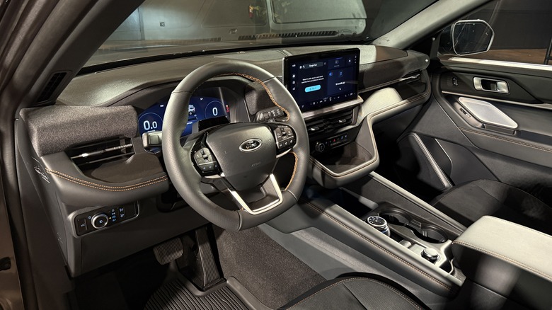 Interior of a 2025 Ford Explorer Tremor