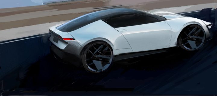 Honda Prelude Design Sketch Render