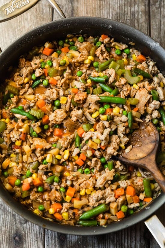 Add the remaining vegetables and broth