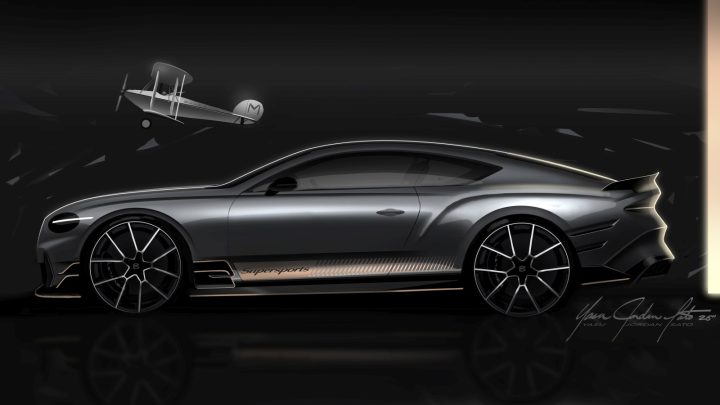 Bentley Supersports Design Sketch Render