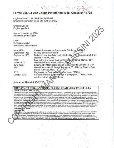 1968 Ferrari 365 GT 2+2