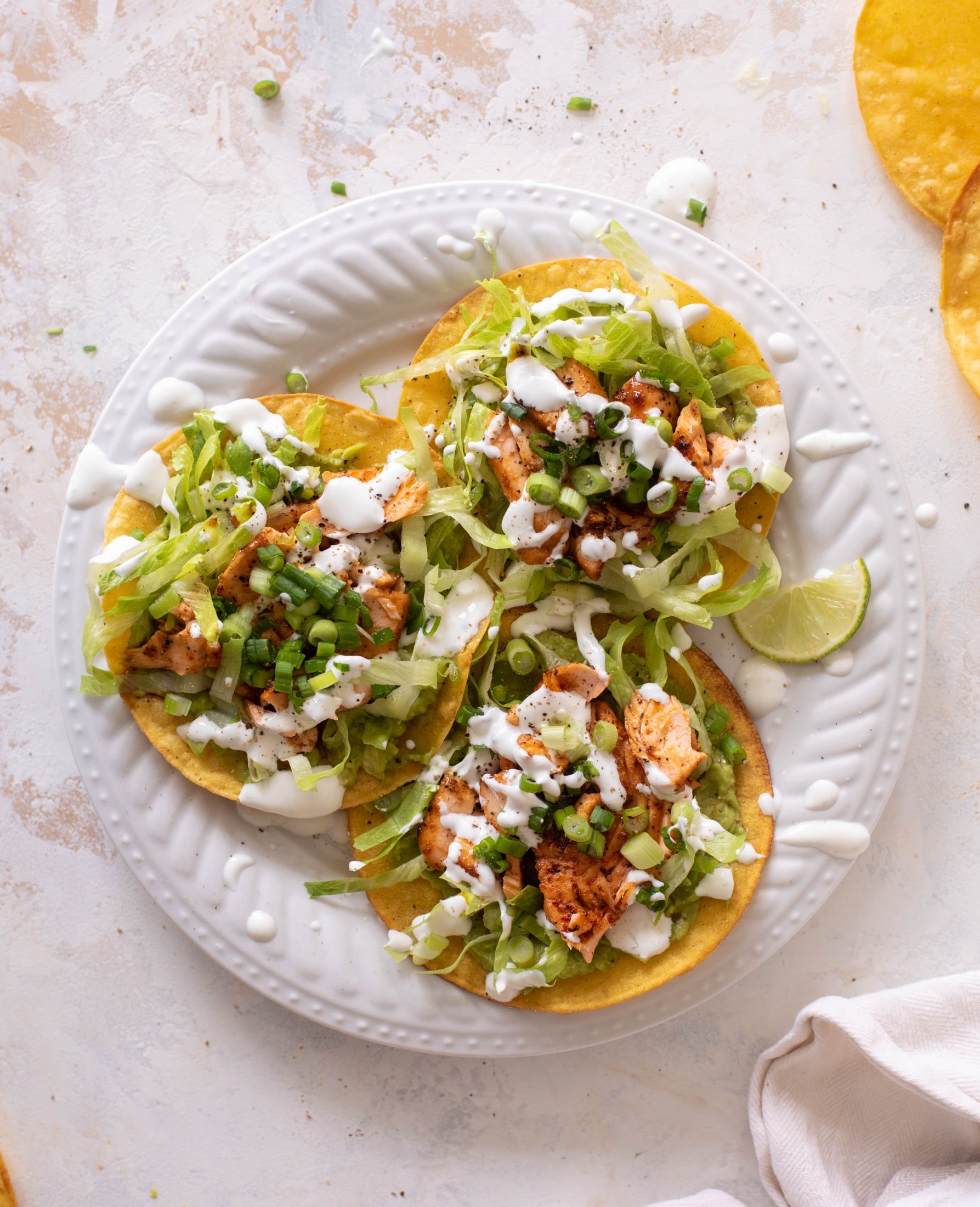 chili lime salmon tostadas