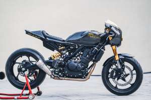 Royal Enfield Guerrilla 450 café racer by Buraq Motorcycles